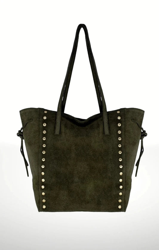 Hammer Stone Suede Leather Bag