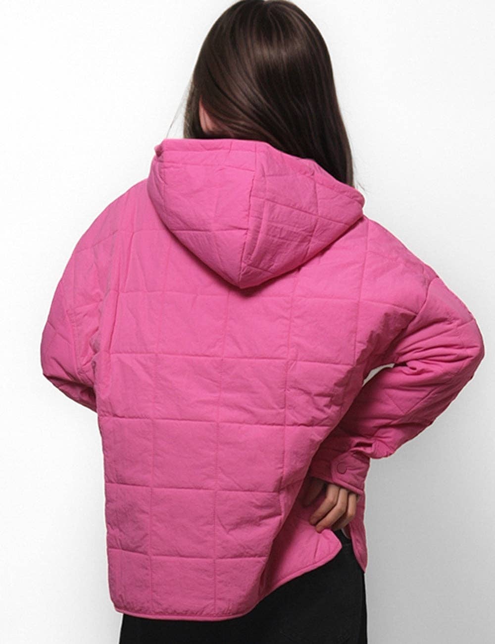 Loose Hooded Puffer Jacket