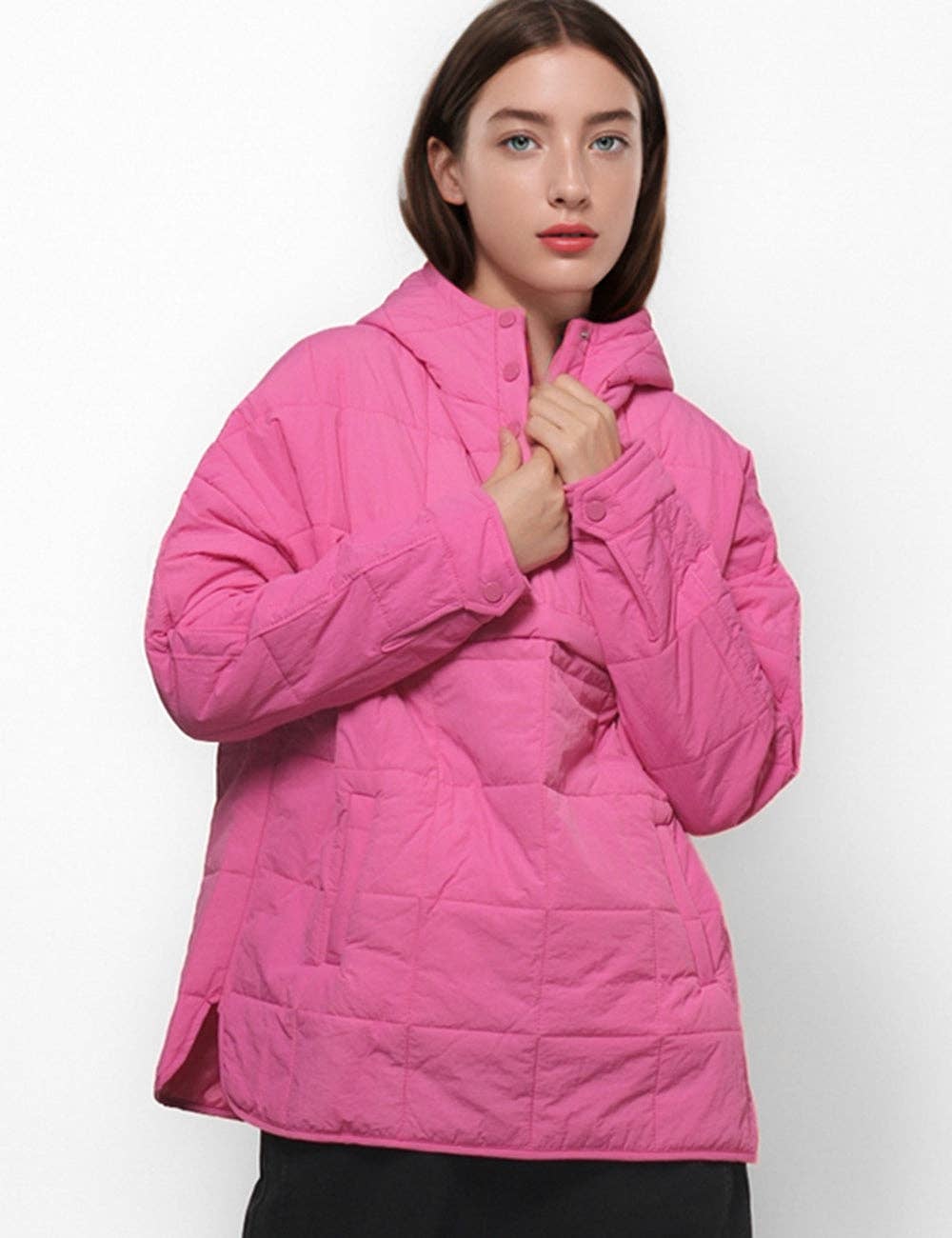 Loose Hooded Puffer Jacket