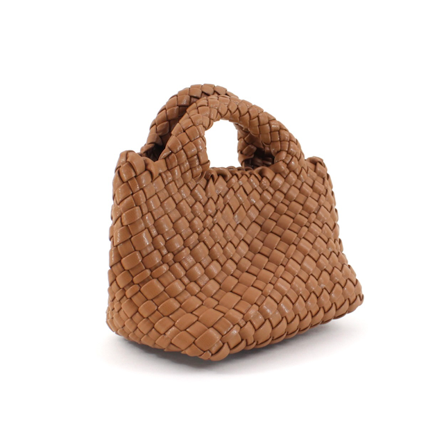 Small woven Tote in Khaki