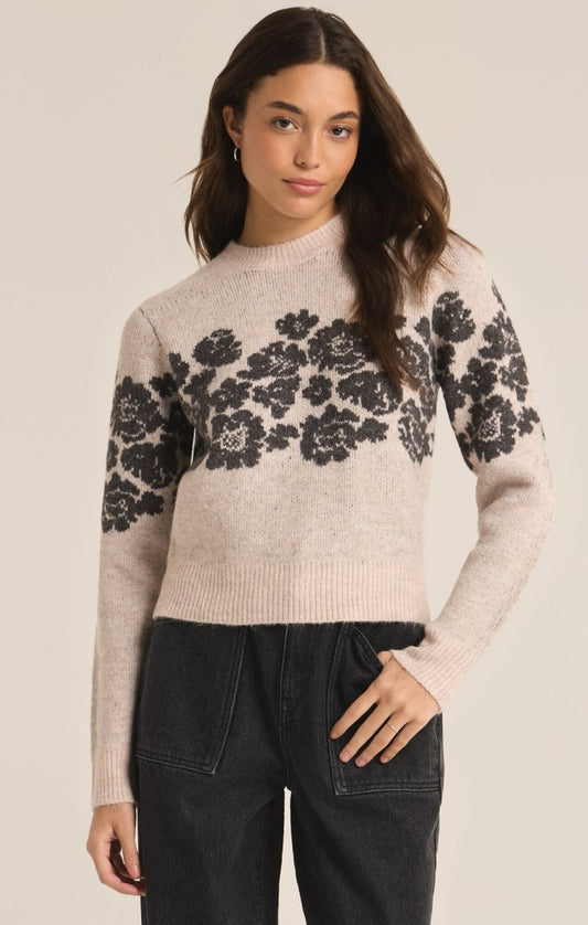 Marisol Flora Sweater / Oatmeal Heather