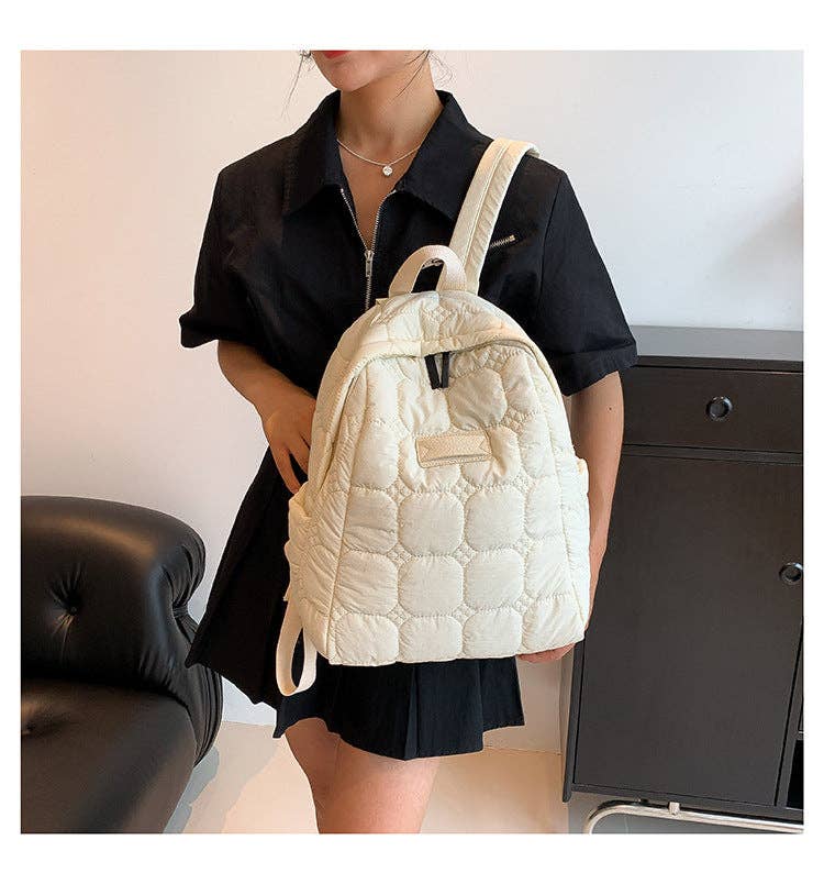 Simple Portable Casual Puffer Backpack