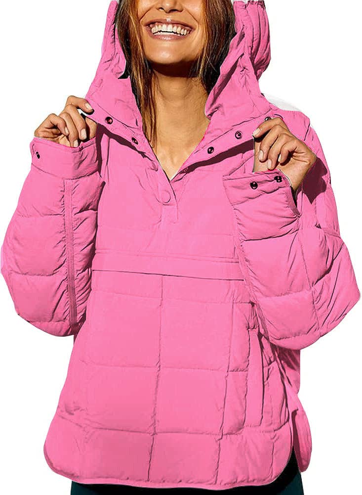 Loose Hooded Puffer Jacket