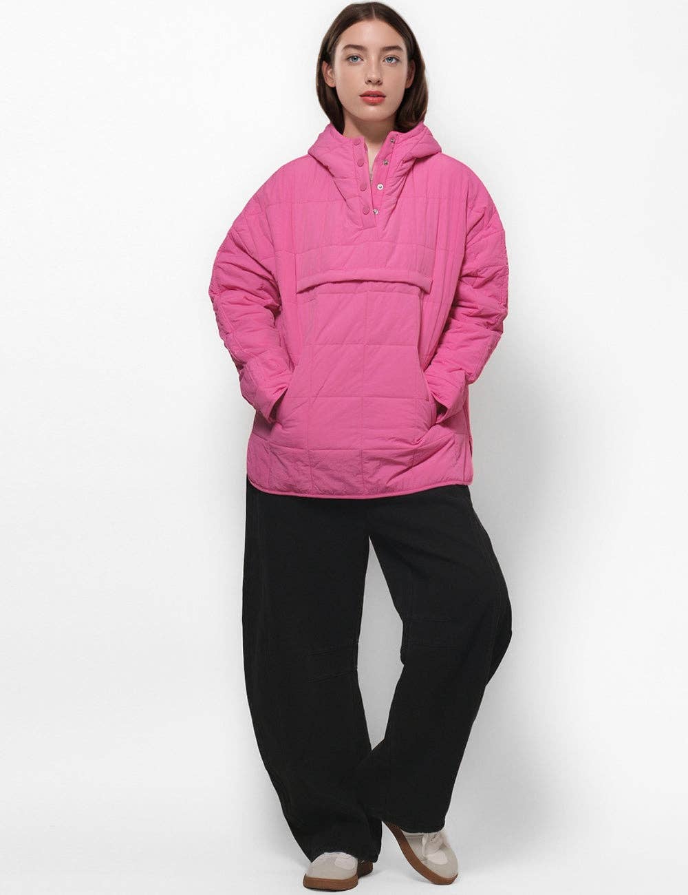 Loose Hooded Puffer Jacket