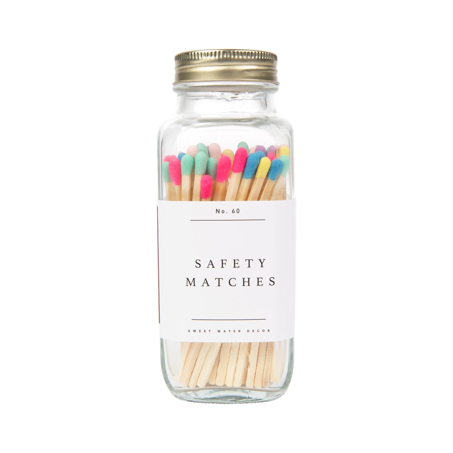 Safety Matches, Multicolor Rainbow Tip - Home Decor & Gifts