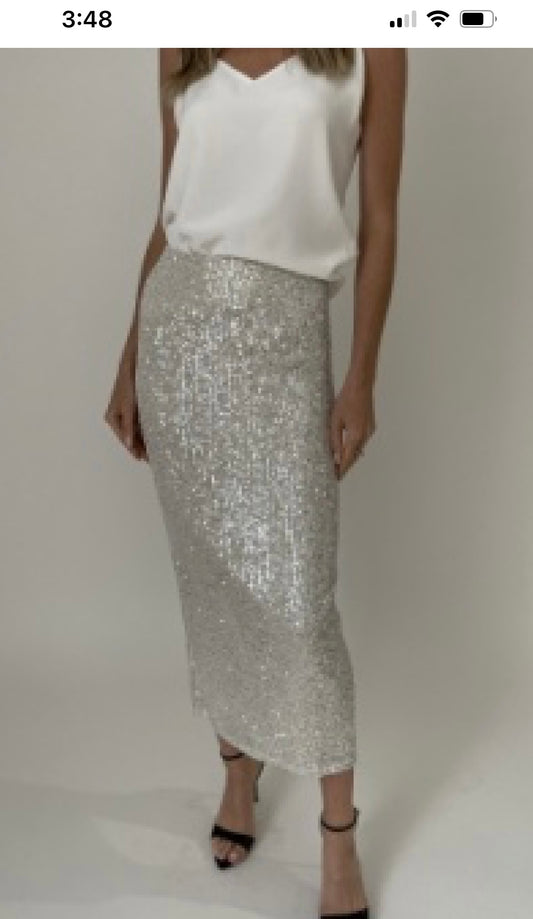 Sequin Pencil Skirt