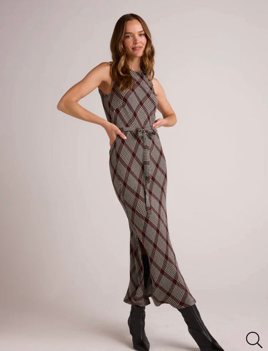 Glen Plaid Slip Dress