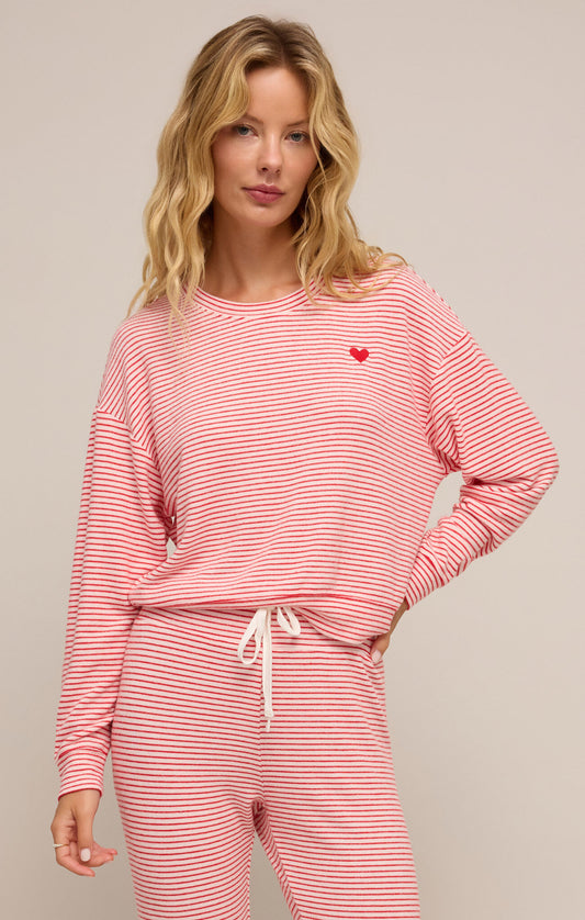 Striped LS Top