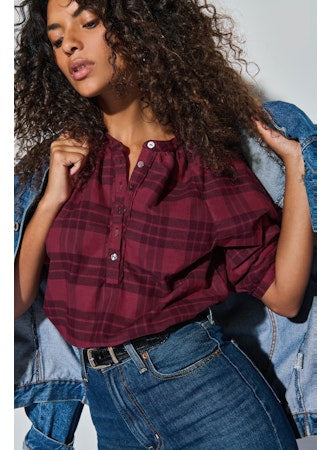 May Flannel Party Top