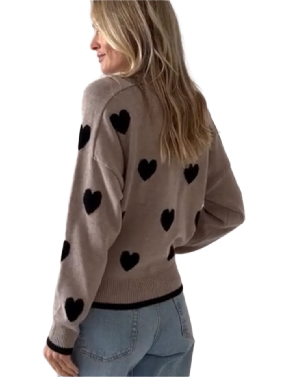 Latte Love Heart Sweater