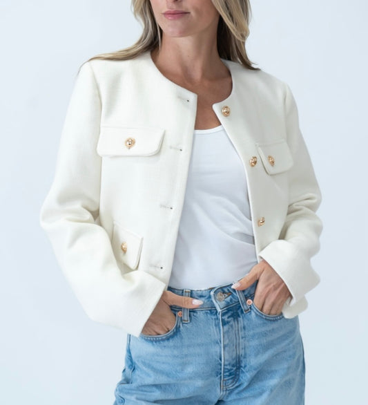 Blakely Pocket Crop Blazer