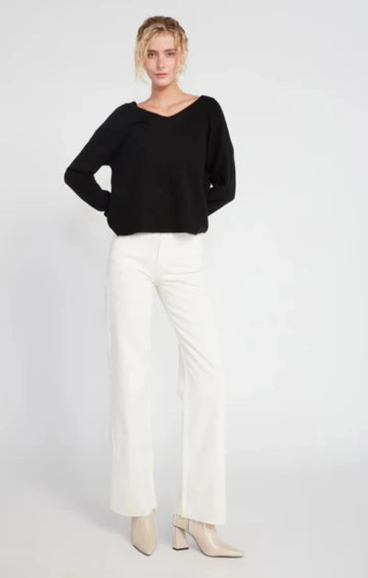 Basic V-Neck Wool Sweater