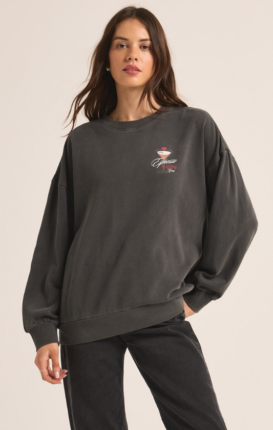 Espresso Sunday Sweatshirt / Black Sand