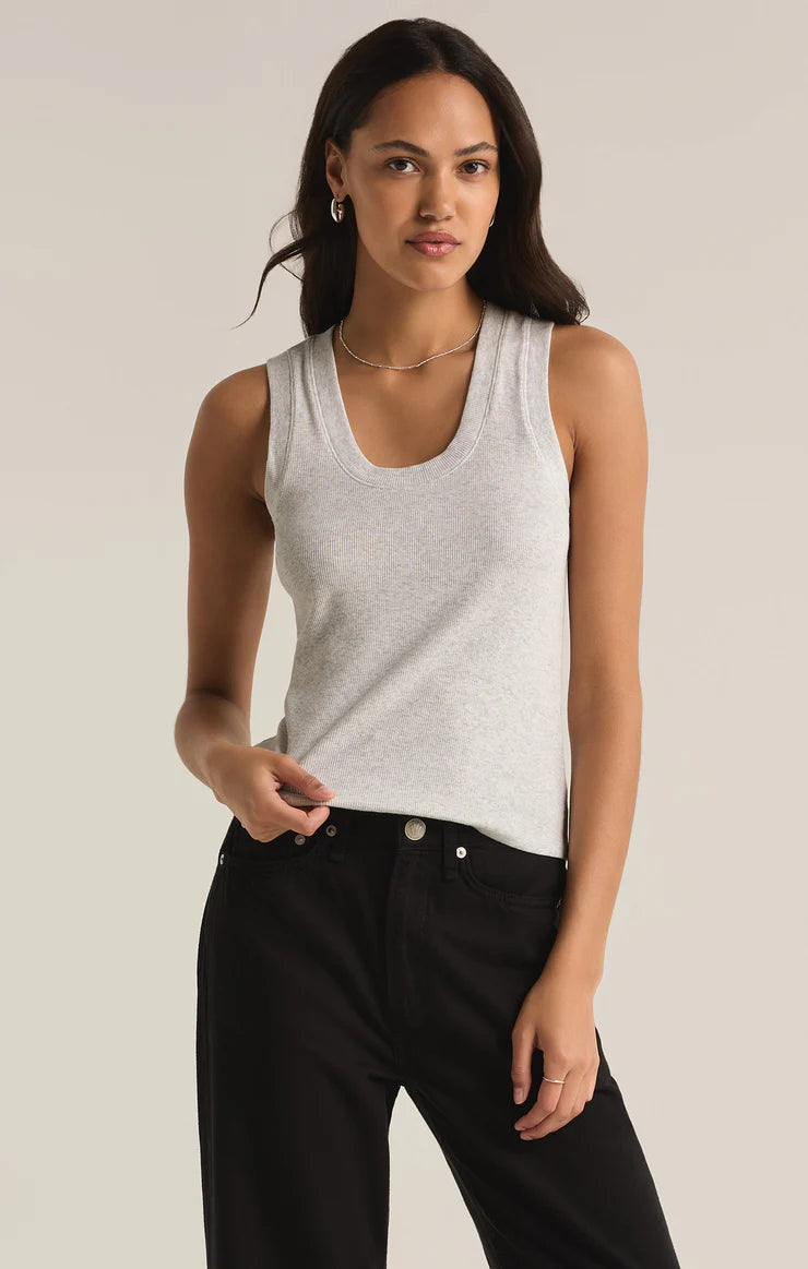 Sirena Rib Tank / Light Heather Grey