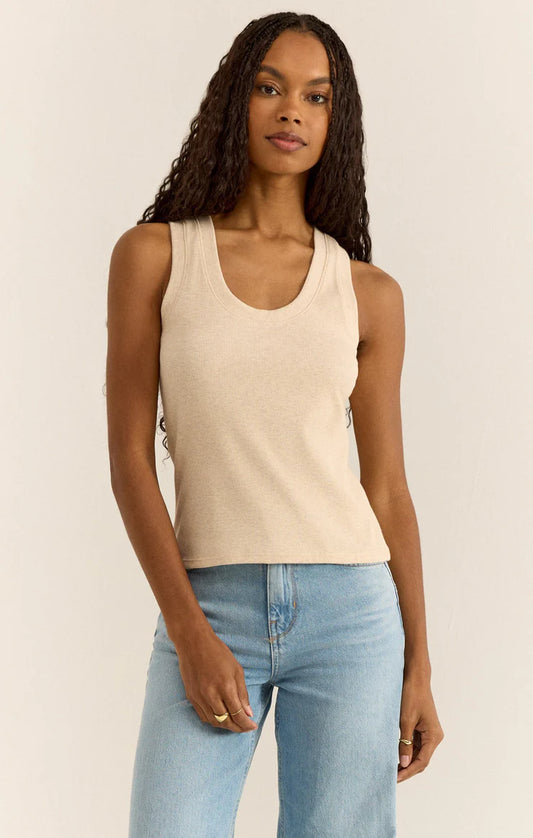 Sirena Rib Tank / Light Oatmeal Heather