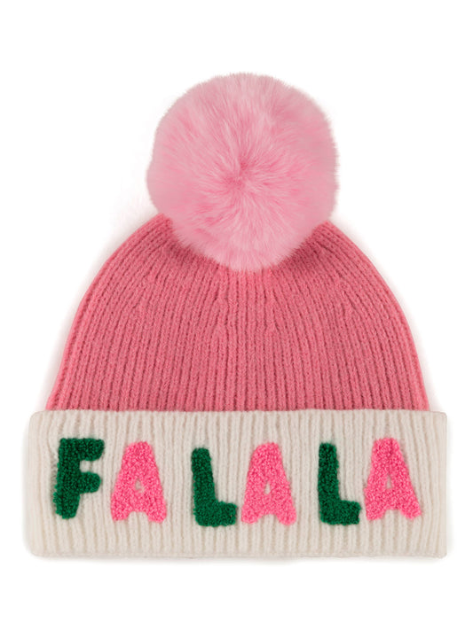 "FA LA LA" BEANIE