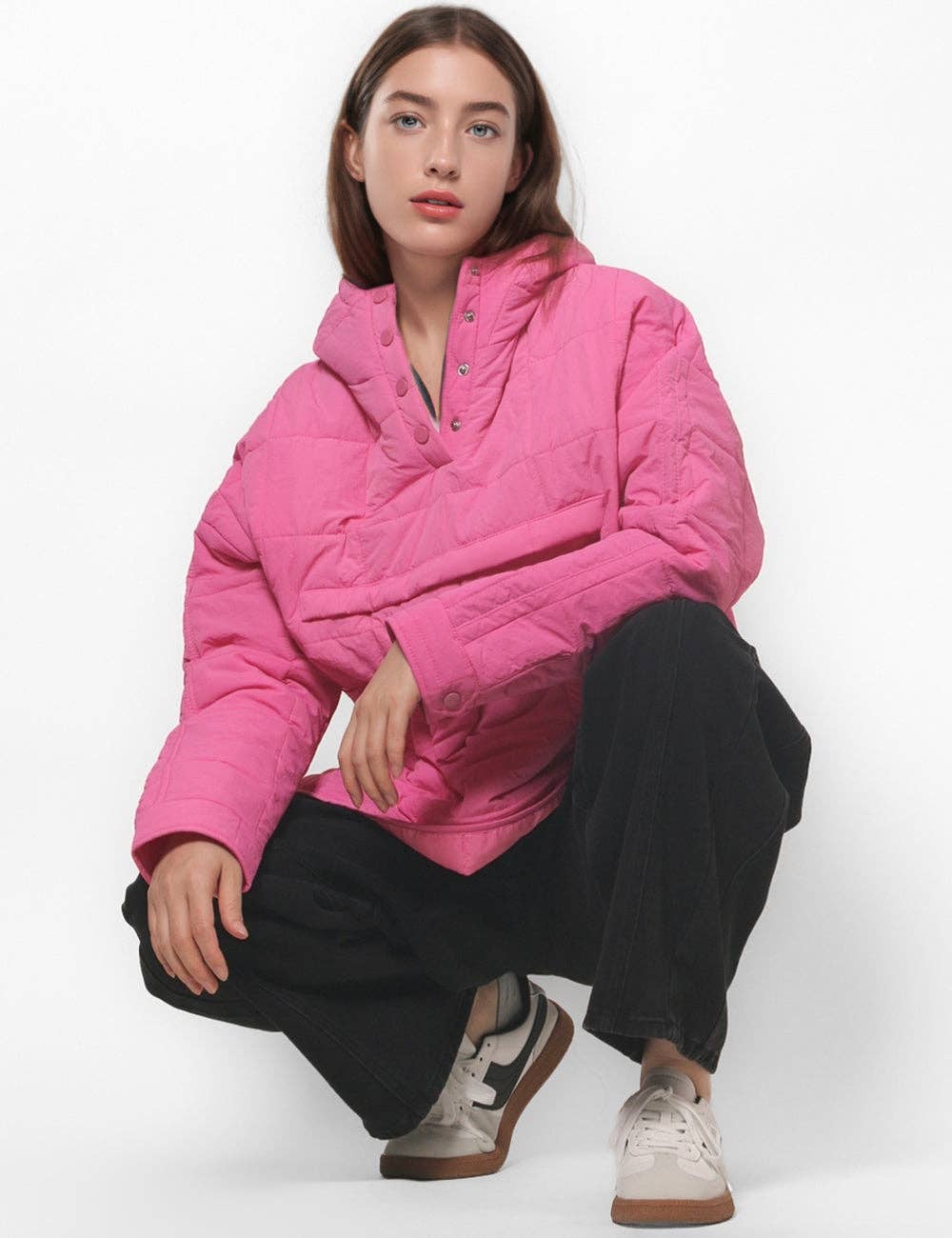 Loose Hooded Puffer Jacket