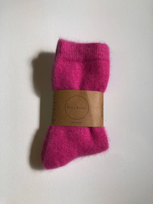 FLUFFY ANGORA SOCKS