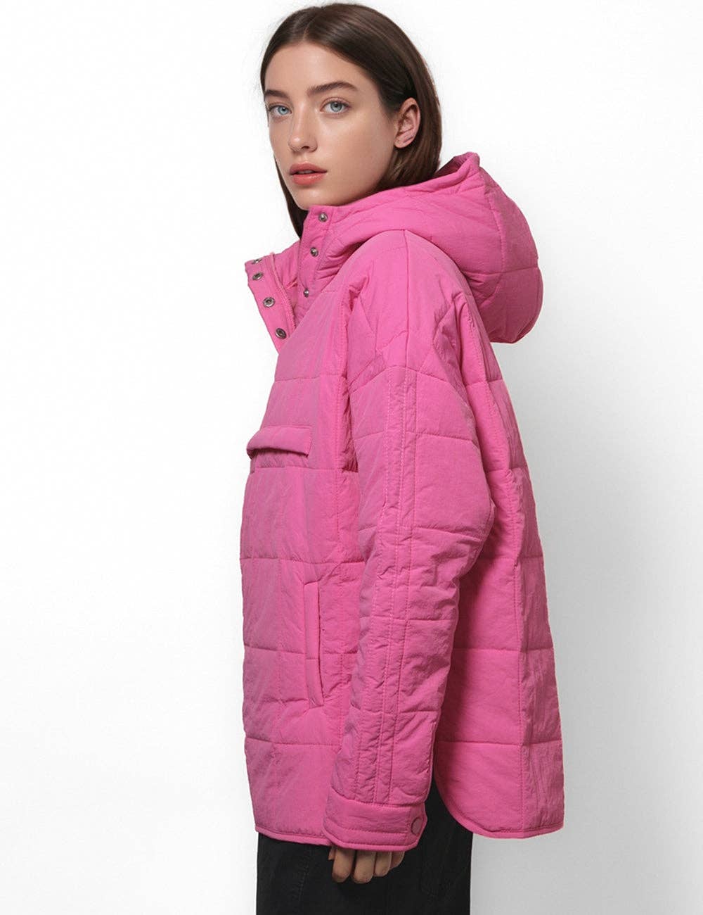 Loose Hooded Puffer Jacket