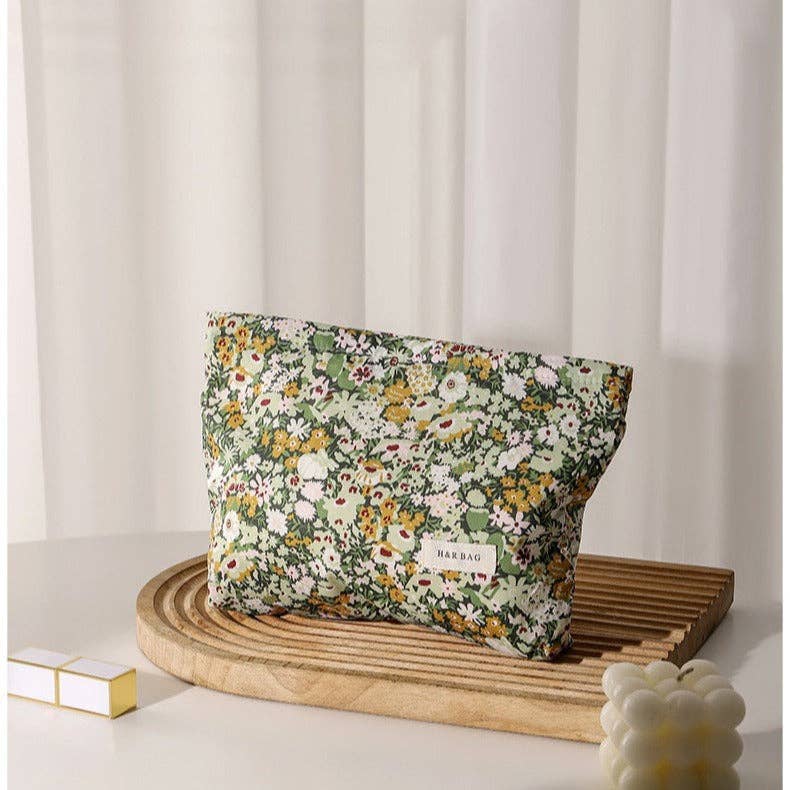 Colorful Floral Print Simple Cosmetic Bag DPB1012