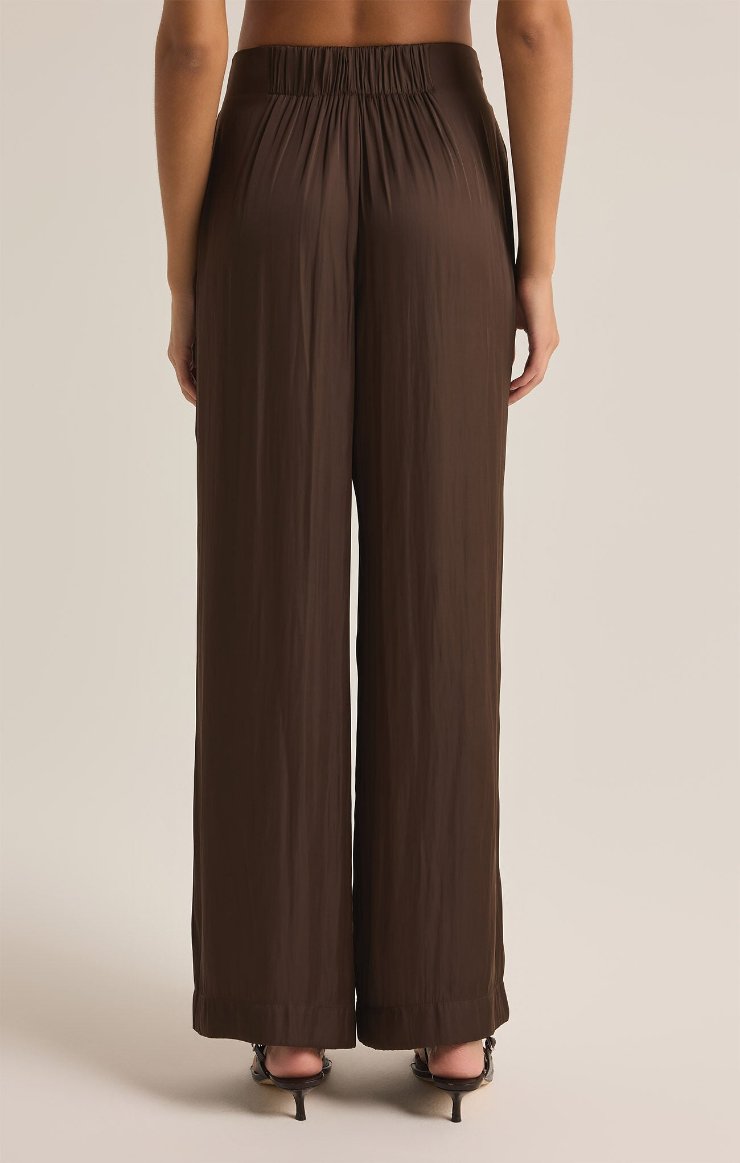 Lisse Wide Leg Pant / Dark Chocolate