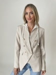 Double Breasted Blazer/ Heather Hoodie