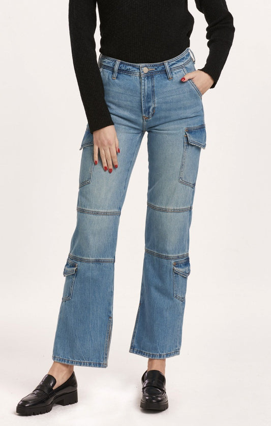 Hudson High Rise Cargo Jeans / Vonna