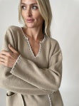 Exposed Stitched Sweater