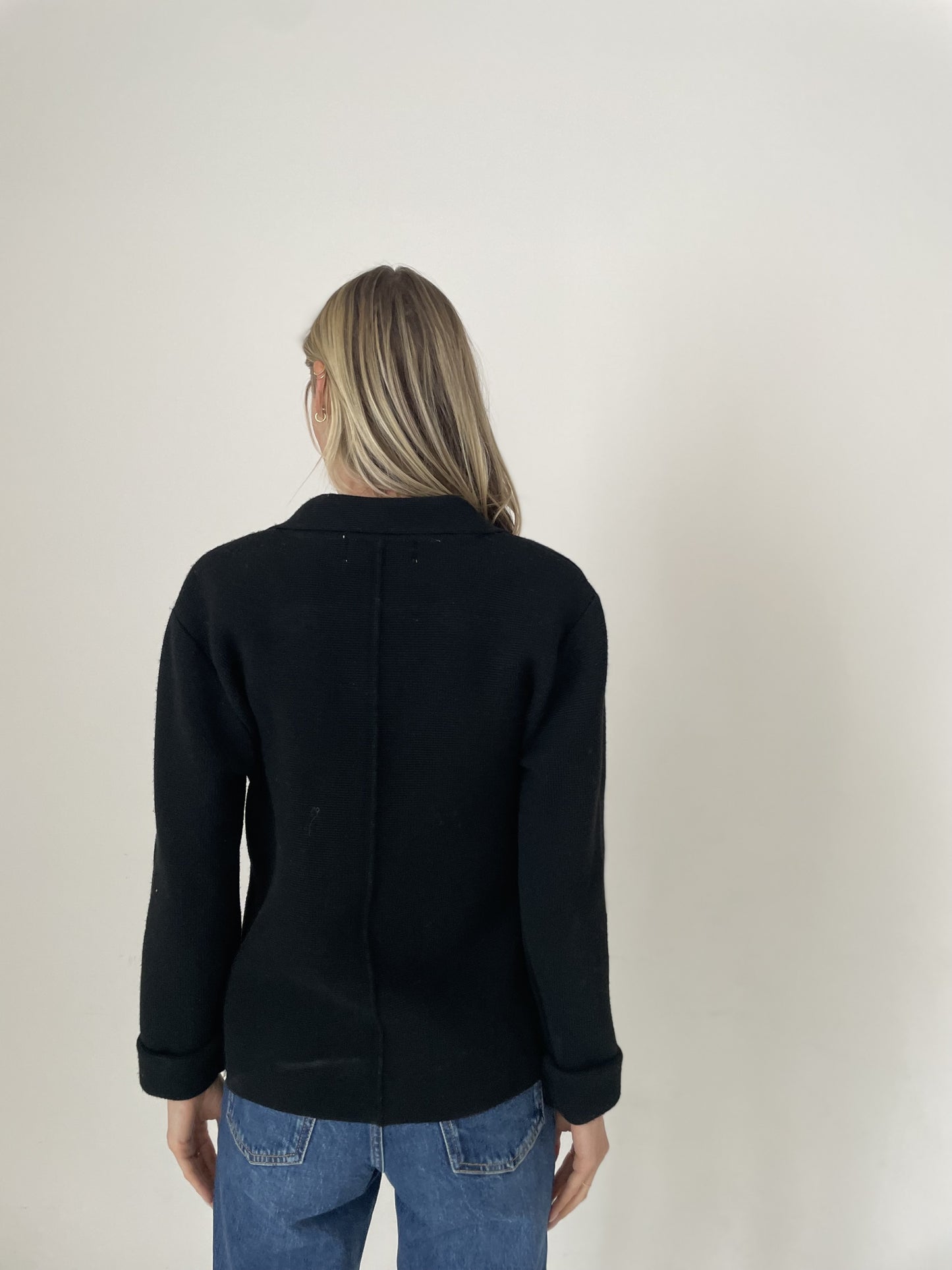 Double Breasted Heller Blazer / Black