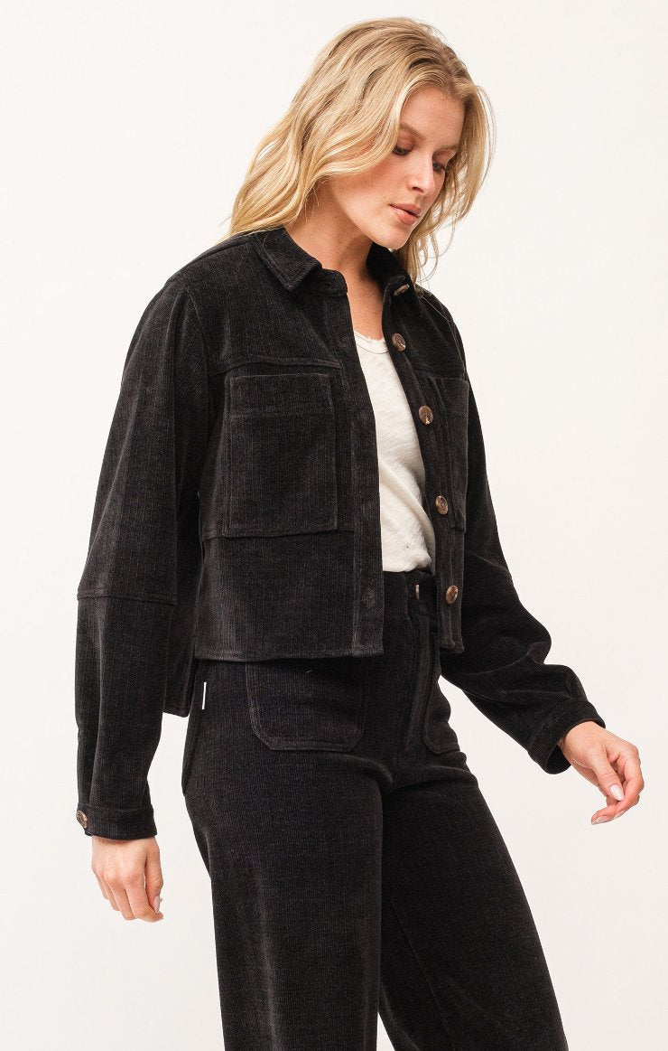 Gina Cropped Shirt Jacket