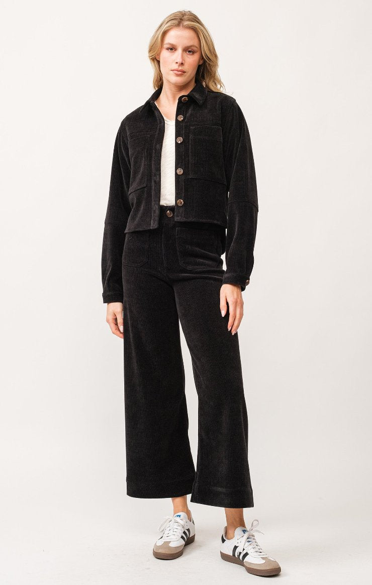 Gina Cropped Shirt Jacket